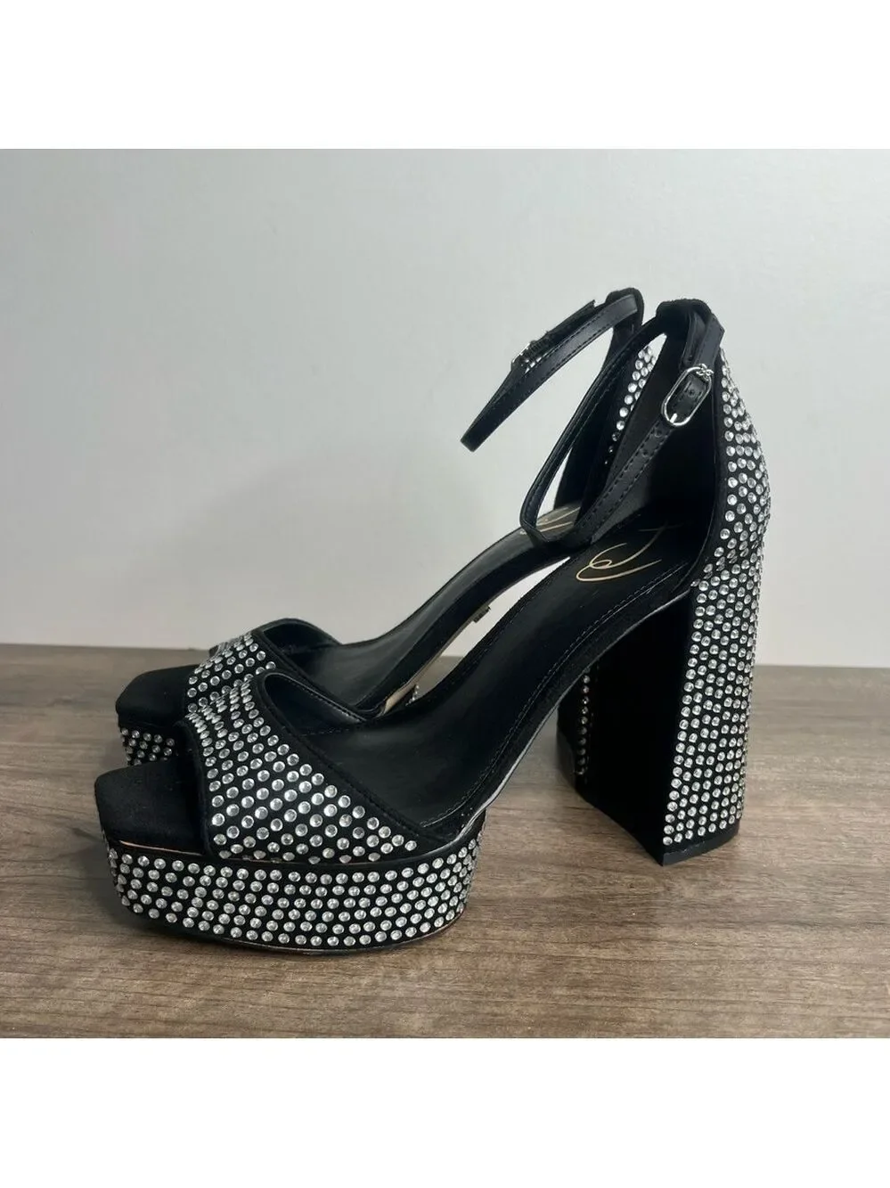SAM EDELMAN NEW Women's Nelli Glitz BlackSue Shoe Size 10 #B1436